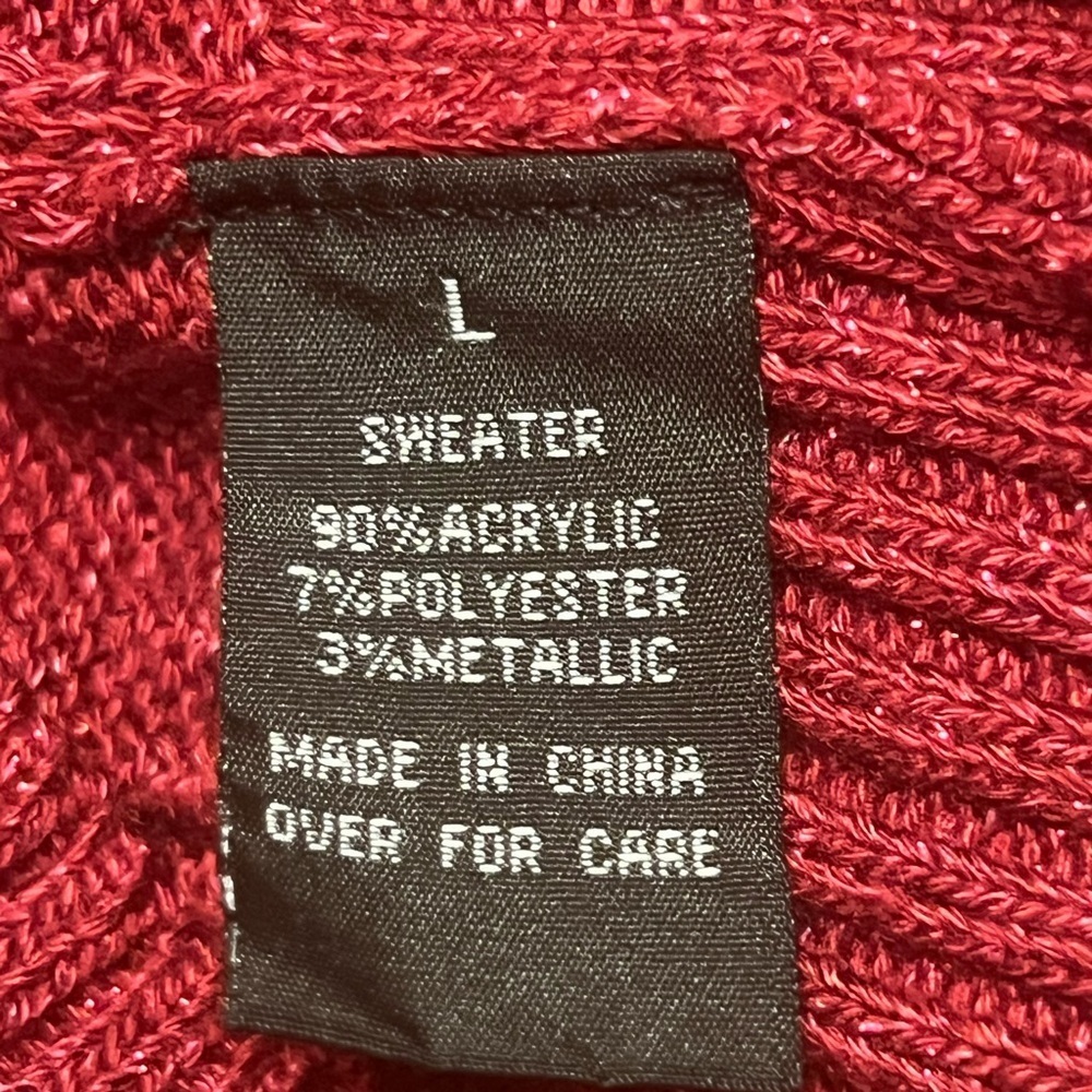 AB Studio Women's Sparkling Berry Sweater - Picture 7 of 9
